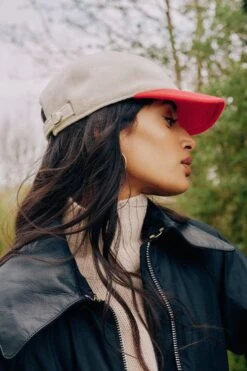 Adjustable Two-Tone Cashmere Baseball Cap -Lock and Co. Hatters Store ADJUSTABLE TWO TONE CASHMERE BASEBALL CAP LIFESTYLE SHOT 2