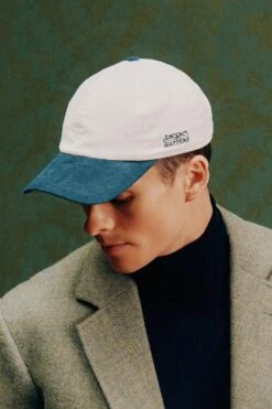 Adjustable Two-Tone Cord Baseball Cap -Lock and Co. Hatters Store ADJUSTABLE TWO TONE CORD BASEBALL CAP LIFESTYLE SHOT 2