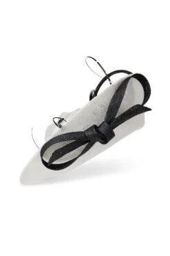 Assam White And Black Saucer Hat -Lock and Co. Hatters Store ASSAM BLACK 1