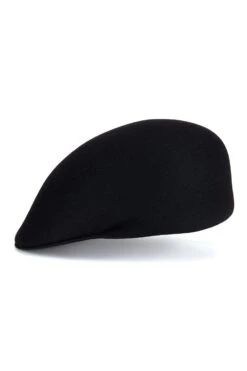 Blocked Felt Cap 13 Blocked Felt Cap -Lock and Co. Hatters Store BLOCKED FELT CAP BLACK Product Shot 2