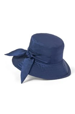 Brigitte Silk Sun Hat -Lock and Co. Hatters Store BRIGITTE SILK SUN HAT NAVY 1
