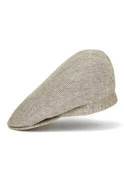 Cannes Linen Flat Cap -Lock and Co. Hatters Store CANNES LINEN FLAT CAP Product Shot 2