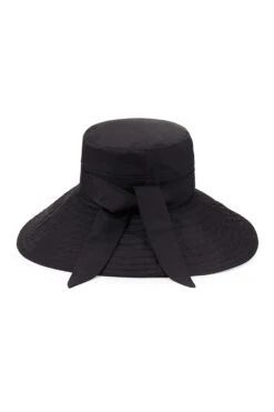 Clemence Silk Sun Hat -Lock and Co. Hatters Store CLEMENCE SILK SUN HAT BLACK 2