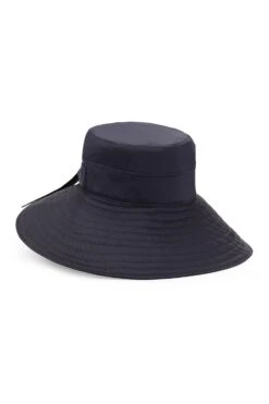 Clemence Silk Sun Hat -Lock and Co. Hatters Store CLEMENCE SILK SUN HAT NAVY 1