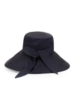 Clemence Silk Sun Hat -Lock and Co. Hatters Store CLEMENCE SILK SUN HAT NAVY 2