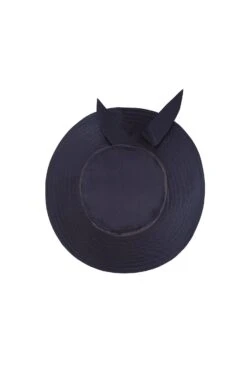 Clemence Silk Sun Hat -Lock and Co. Hatters Store CLEMENCE SILK SUN HAT NAVY 3