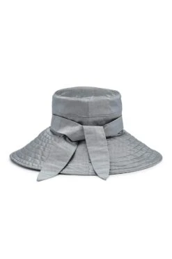 Clemence Silk Sun Hat -Lock and Co. Hatters Store CLEMENCE SILK SUN HAT SILVER 2