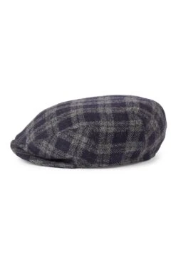 Darcy Navy Check Flat Cap 6 Darcy Navy Check Flat Cap -Lock and Co. Hatters Store DARCY NAVY CHECK FLAT CAP 2