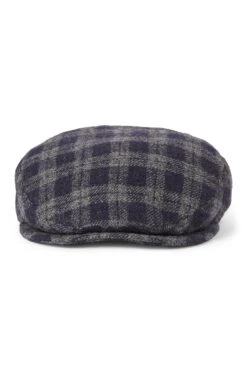 Darcy Navy Check Flat Cap 7 Darcy Navy Check Flat Cap -Lock and Co. Hatters Store DARCY NAVY CHECK FLAT CAP 3