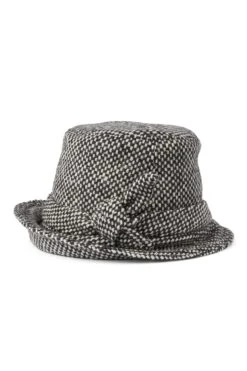 Dolores Black Cloche -Lock and Co. Hatters Store DOLORES BLACK WHITE