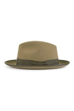 Escorial Wool Albany Trilby -Lock and Co. Hatters Store ESCORIAL WOOL ALBANY TRILBY TAUPE Product Shot 2