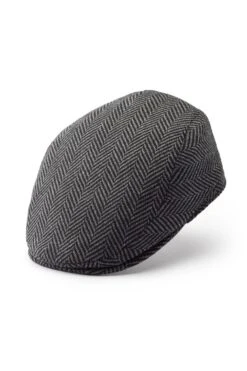 Escorial Wool Grosvenor Flat Cap 11 Escorial Wool Grosvenor Flat Cap -Lock and Co. Hatters Store ESCORIAL WOOL GROSVENOR FLAT CAP GREY Product Shot 1