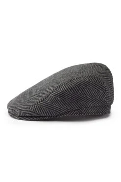Escorial Wool Grosvenor Flat Cap 13 Escorial Wool Grosvenor Flat Cap -Lock and Co. Hatters Store ESCORIAL WOOL GROSVENOR FLAT CAP GREY Product Shot 3