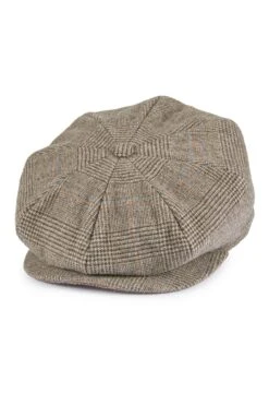 Escorial Wool Tremelo Bakerboy Cap -Lock and Co. Hatters Store ESCORIAL WOOL TREMELO BAKERBOY CAP BROWN 1