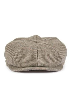 Escorial Wool Tremelo Bakerboy Cap -Lock and Co. Hatters Store ESCORIAL WOOL TREMELO BAKERBOY CAP BROWN 2