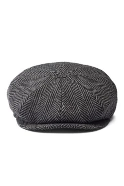Escorial Wool Tremelo Bakerboy Cap -Lock and Co. Hatters Store ESCORIAL WOOL TREMELO BAKERBOY CAP GREY 2
