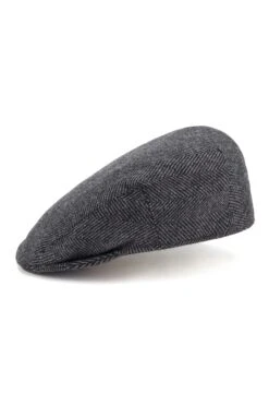 Gill Flat Cap -Lock and Co. Hatters Store GILL FLAT CAP GREY Product Shot 2