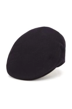 Gill Flat Cap -Lock and Co. Hatters Store GILL FLAT CAP NAVY Product Shot 1