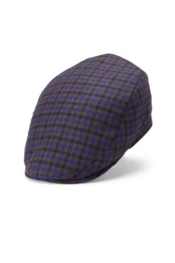 Grosvenor Check Flat Cap -Lock and Co. Hatters Store GROSVENOR CHECK FLAT CAP Product shot 1