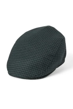 Grosvenor Houndstooth Flat Cap -Lock and Co. Hatters Store GROSVENOR HOUNDSTOOTH FLAT CAP 1