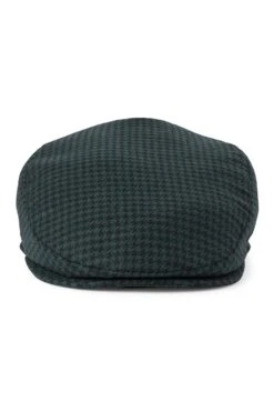 Grosvenor Houndstooth Flat Cap -Lock and Co. Hatters Store GROSVENOR HOUNDSTOOTH FLAT CAP 3