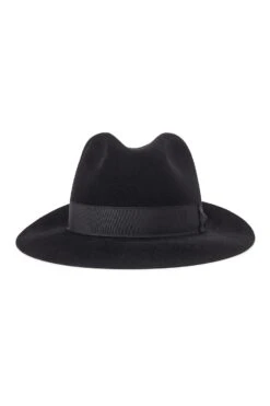 Haydock Black Fedora 8 Haydock Black Fedora -Lock and Co. Hatters Store HAYDOCK BLACK TRILBY Product Shot 2