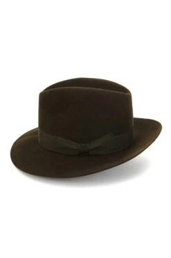 Haydock Fedora -Lock and Co. Hatters Store HAYDOCK TRILBY GREEN Product Shot 2