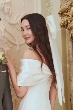 Hazel Bow 5 Hazel Bow -Lock and Co. Hatters Store HAZEL BOW LIFESTYLE SHOT 2