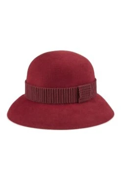 Hogarth Cloche -Lock and Co. Hatters Store HOGARTH CLOCHE BURGUNDY