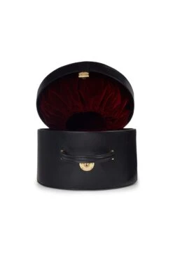 Leather Hat Box -Lock and Co. Hatters Store LEATHER HAT BOX BLACK 3