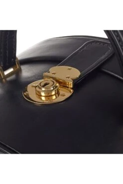 Leather Hat Box -Lock and Co. Hatters Store LEATHER HAT BOX BLACK 4