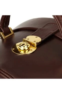 Leather Hat Box -Lock and Co. Hatters Store LEATHER HAT BOX BROWN 3