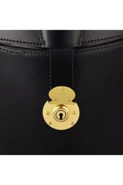 Leather Top Hat Bucket -Lock and Co. Hatters Store LEATHER TOP HAT BUCKET BLACK 3