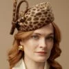 Leopard Mayfair Pillbox Hat