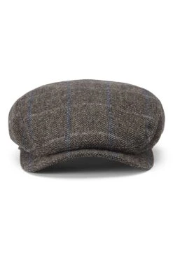 Lynton Brown Flat Cap -Lock and Co. Hatters Store LYNTON BROWN FLAT CAP Product Shot 2