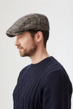 Lynton Grey Flat Cap -Lock and Co. Hatters Store LyntonGreyFlatCap 29405
