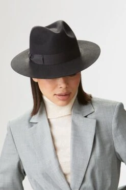 Noah Trilby 18 Noah Trilby -Lock and Co. Hatters Store NOAH TRILBY DARK GREY EDITED