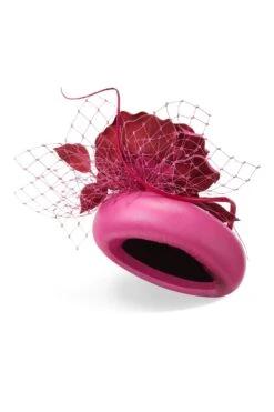 Rose Bud Pink Leather Percher Hat -Lock and Co. Hatters Store ROSE BUD PINK 3