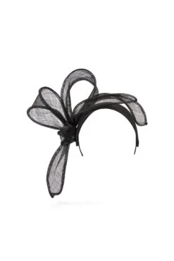 Rosemary Black Headband -Lock and Co. Hatters Store ROSEMARY BLACK HEADBAND