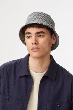 Rye Striped Bucket Hat -Lock and Co. Hatters Store RYE STRIPED BUCKET HAT EDITED 1