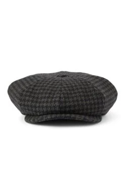 Sandwich Houndstooth Bakerboy Cap -Lock and Co. Hatters Store SANDWICH HOUNDSTOOTH BAKERBOY CAP 3
