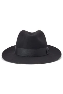 St James's Black Fedora -Lock and Co. Hatters Store ST JAMES S BLACK FEDORA Product Shot 2