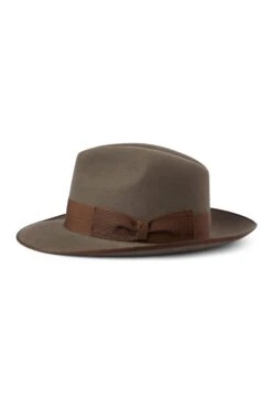 St James's Fedora -Lock and Co. Hatters Store ST JAMES S FEDORA KHAKI Product Shot 2