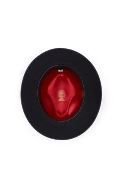 St James's Fedora -Lock and Co. Hatters Store ST JAMES S FEDORA NAVY Product Shot 4