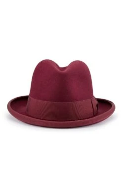 Supreme Burgundy Homburg -Lock and Co. Hatters Store SUPREME HOMBURG BURGUNDY Product Shot 3 97ab33a1 4219 49cc bf2c 1db2b232e548