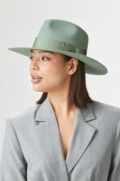 Toni Green Flat-Brim Fedora -Lock and Co. Hatters Store TONI GREEN FLAT BRIM FEDORA edited