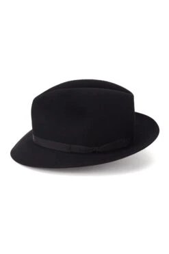 Voyager Rollable Trilby -Lock and Co. Hatters Store VOYAGER ROLLABLE TRILBY BLACK Product Shot 2